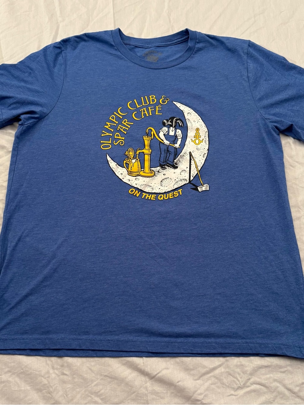 McMenamins Olympic Club Men’s XL  Blue Graphic T-Shirt